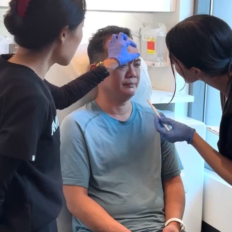 The MedBeautyLA team treating a client