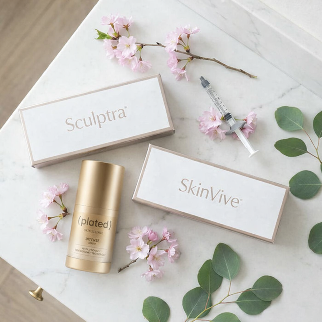 Spring Skin Stack - Sculptra, Skin Vive, and Plated Intense Serum
